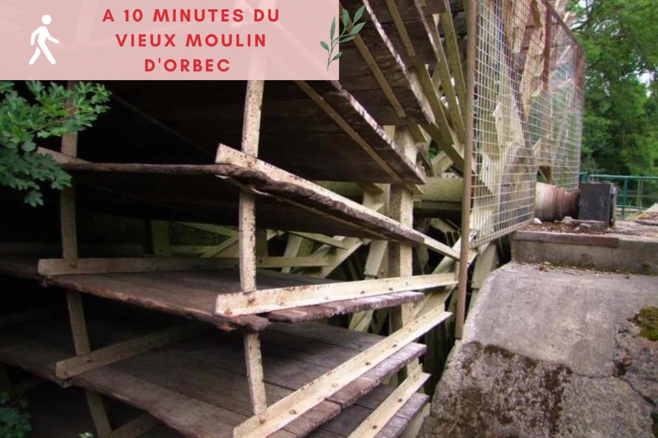 Suite Jungle - Jardin, Netflix Et Parking - Le Manoir Aux Pommes Orbec Buitenkant foto
