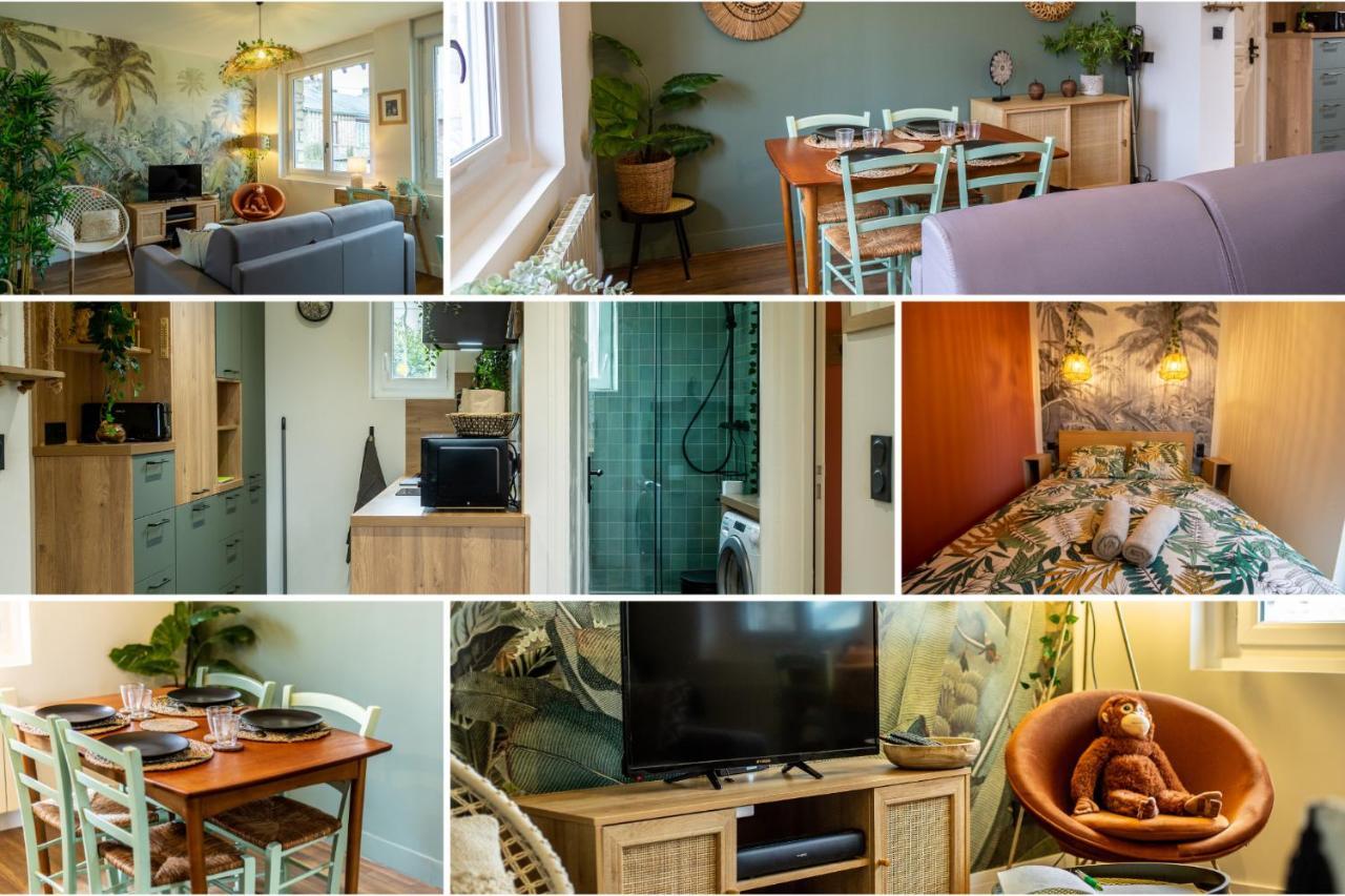 Suite Jungle - Jardin, Netflix Et Parking - Le Manoir Aux Pommes Orbec Buitenkant foto